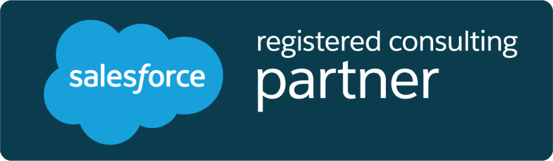 Salesforce registered consulting partner logo.