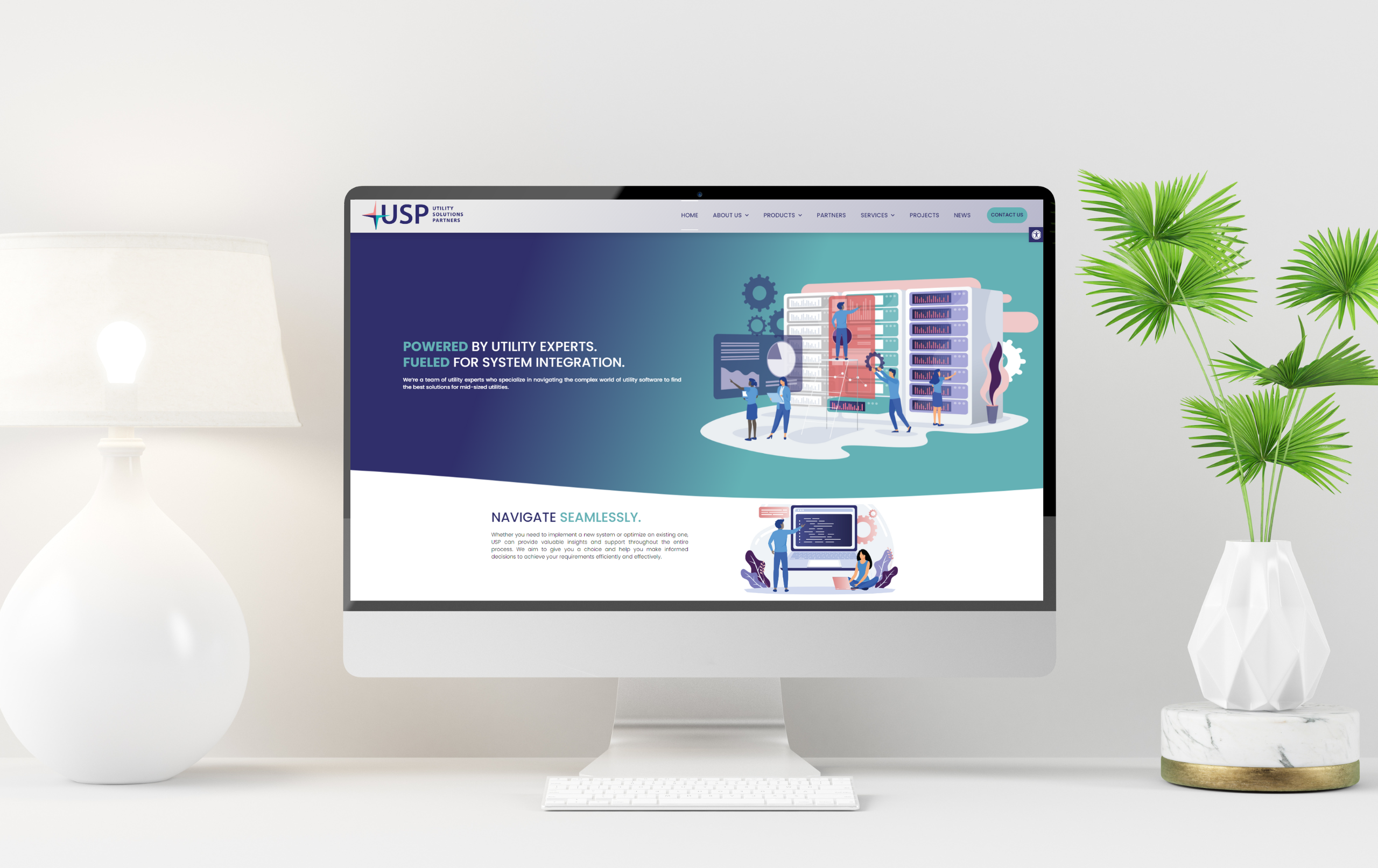 USP Homepage on Desktop