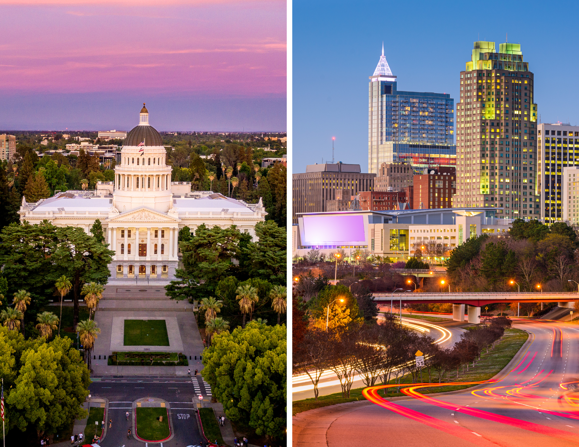 Sacramento Raleigh Skylines